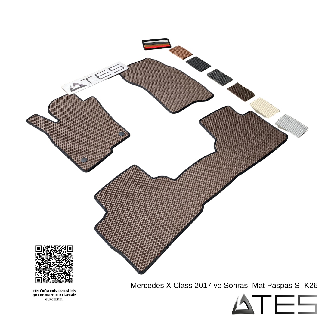 mercedes-x-class-2017-ve-sonrasi-mat-paspas-stk26.png Mercedes Benz X Class 2017 ve Sonrası Mat Paspas - Görsel 1
