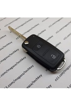 Volkswagen Amarok 2 Tuşlu Sustalı Anahtar Kabı 1.Kalite