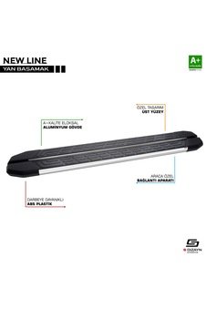 S-dizayn Vw Amarok Newline Krom Yan Basamak 203 Cm 2010 Üzeri N11.16677