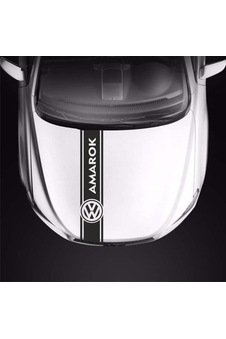IMG-9168097809241284410.jpg Volkswagen Amarok Için Kaput Üstü Sport Şerit Sticker Çıkartma - Görsel 1